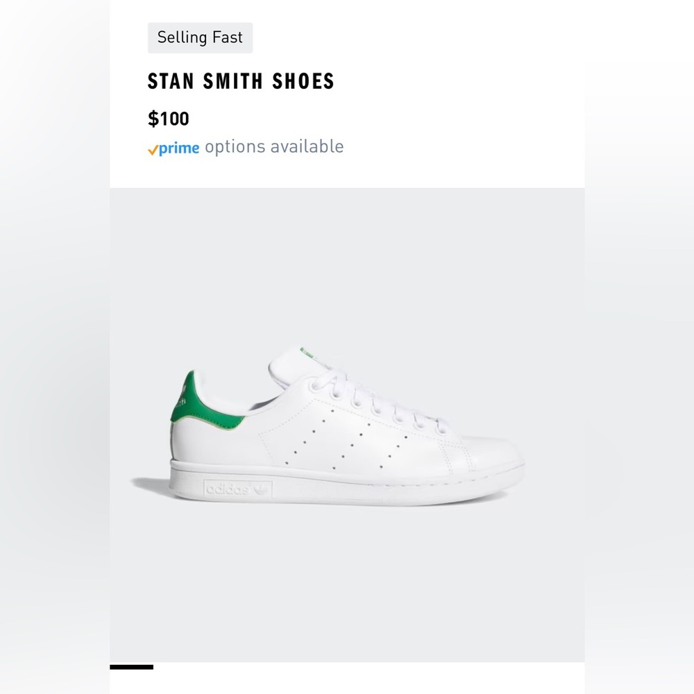 adidas Stan Smith White Green Men’s Sneakers